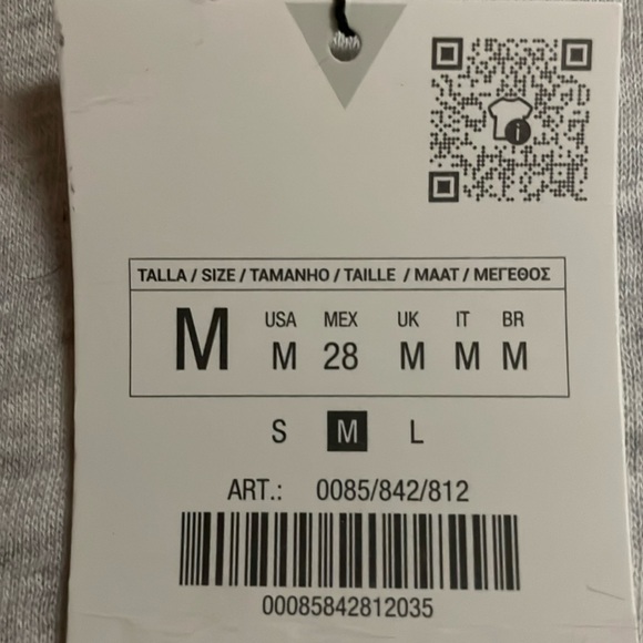 Zara NWT hooded contrast material sweatshirt - Picture 8 of 8